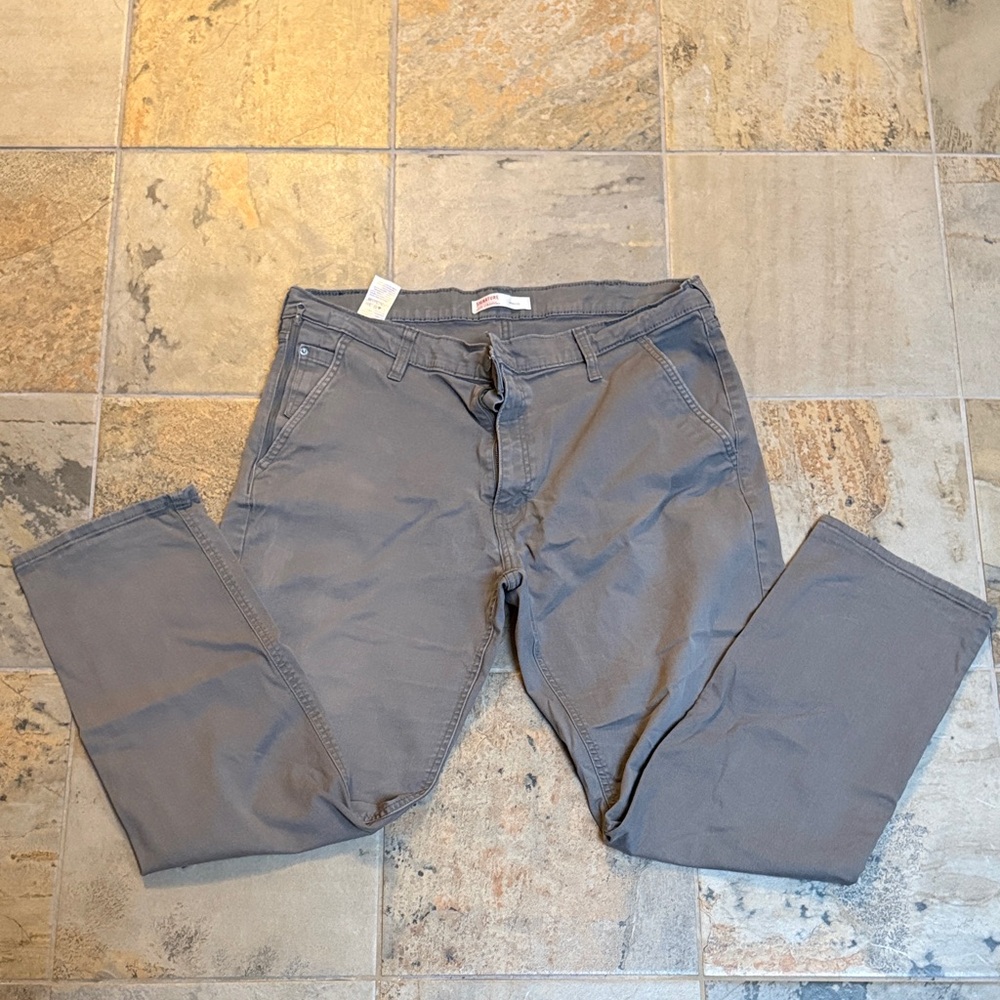 Signature by Levi Strauss athletic gray chinos